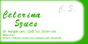 celerina szucs business card
